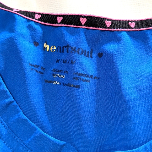 Heartsoul Royal Blue Women's Scrub Top - Picture 6 of 8